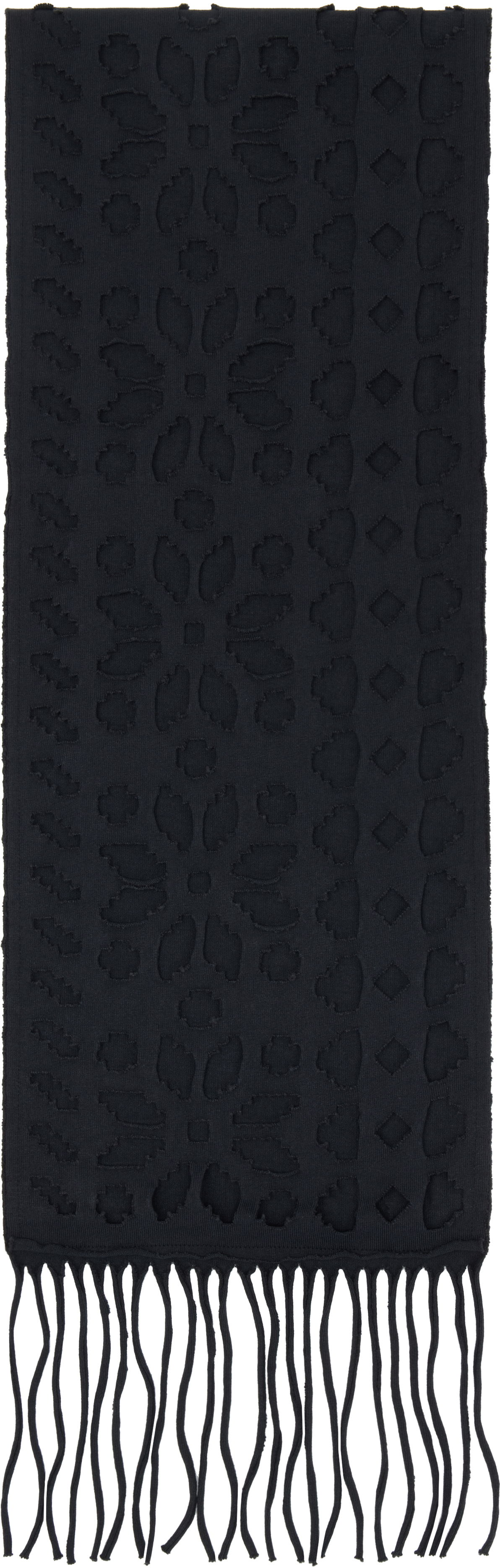 Šala OUR LEGACY Our Legacy Tore Fringed Scarf Črna | A4258TC, 0