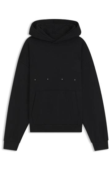 Pulover BOSS HUGO x apoh Oversized-Fit Cotton Terry Hoodie Črna | 50545997