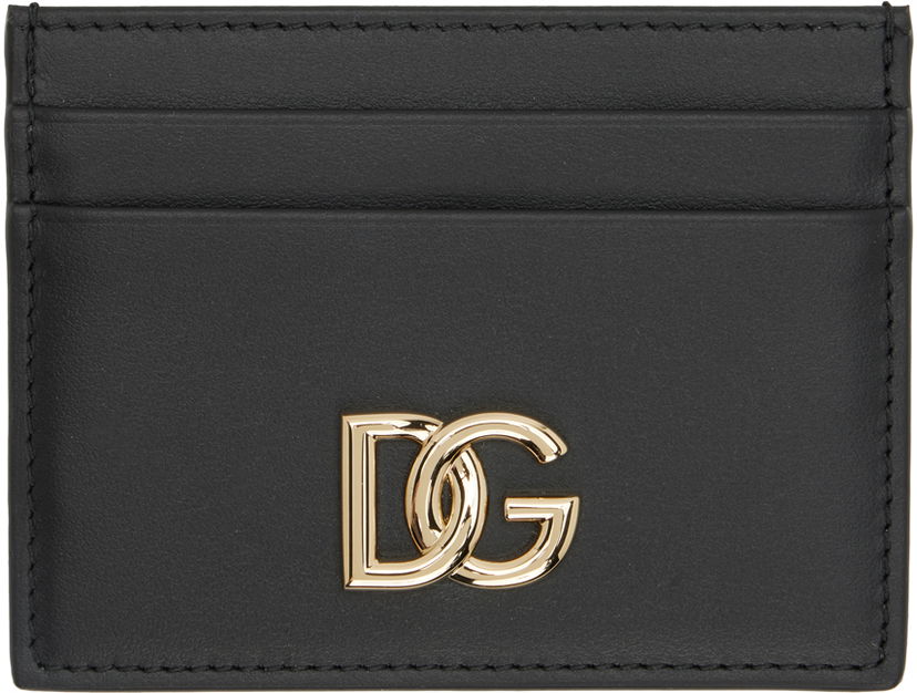 Denarnica Dolce & Gabbana Black 'DG' Card Holder Črna | BI0330 AW576