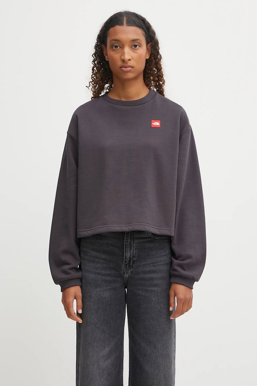 Pulover The North Face The North Face Redbox Cropped Sweatshirt Siva | NF0A8EFY0SA1