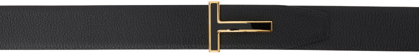 Pasovi Tom Ford TOM FORD Grain Leather T Belt Črna | TB247-LCL237G