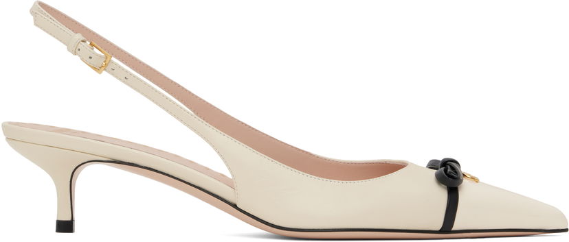Superge in čevlji Valentino Valentino Garavani Sling Back Bepointy Heels Bež | 6W2S0LL3DAL