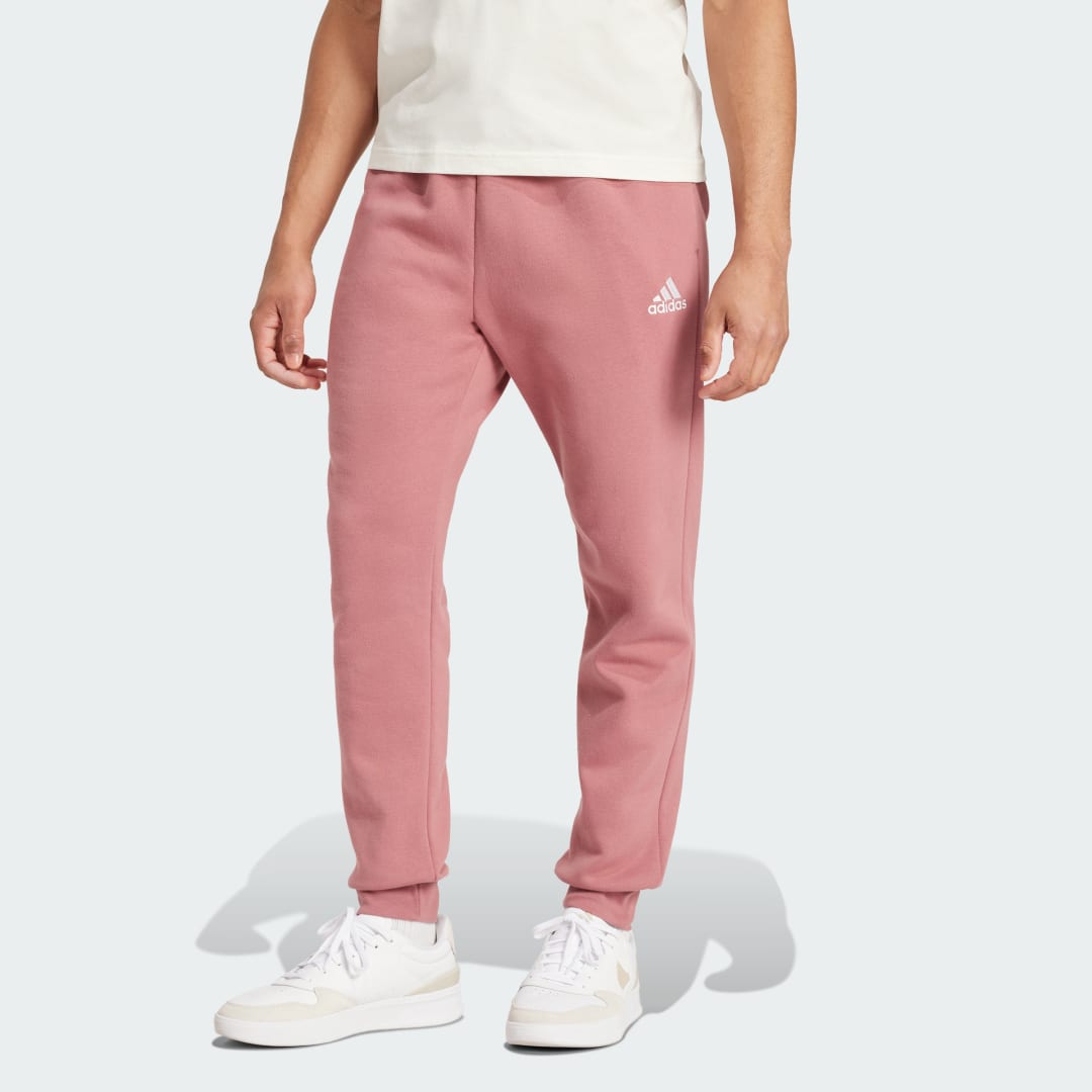 Trenirka adidas Performance Essentials Fleece Regular Tapered Pants Roza | IY9085, 0