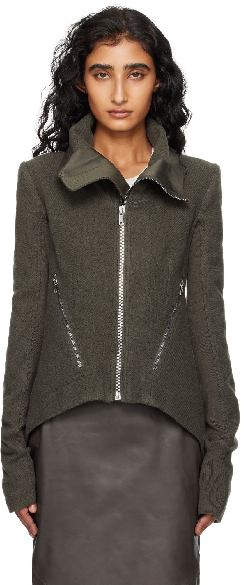 Jakna Rick Owens Rick Owens Naska Biker Jacket Zelena | RP02E4735 WBD