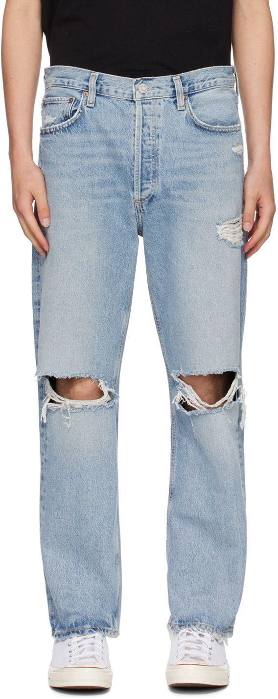 Kavbojke AGOLDE AGOLDE 90's Distressed Jeans Modra | A642B-1206