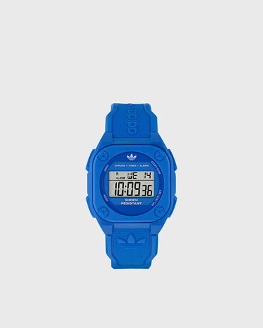 Ure adidas Originals Shock Resistant Digital Watch with Chronograph, Timer, Alarm, Resin Case and Strap Modra | AOST25030, 1