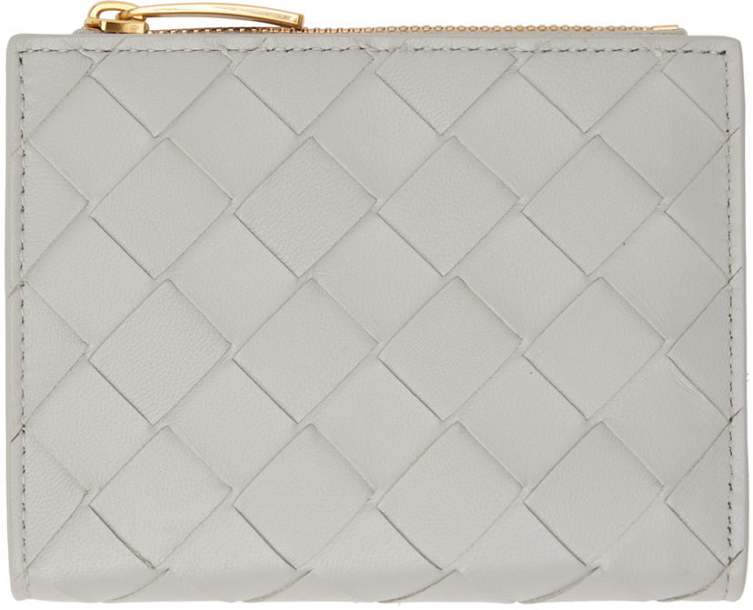 Denarnica Bottega Veneta Small Intrecciato Bi-Fold Wallet Siva | 742330 VCPP3