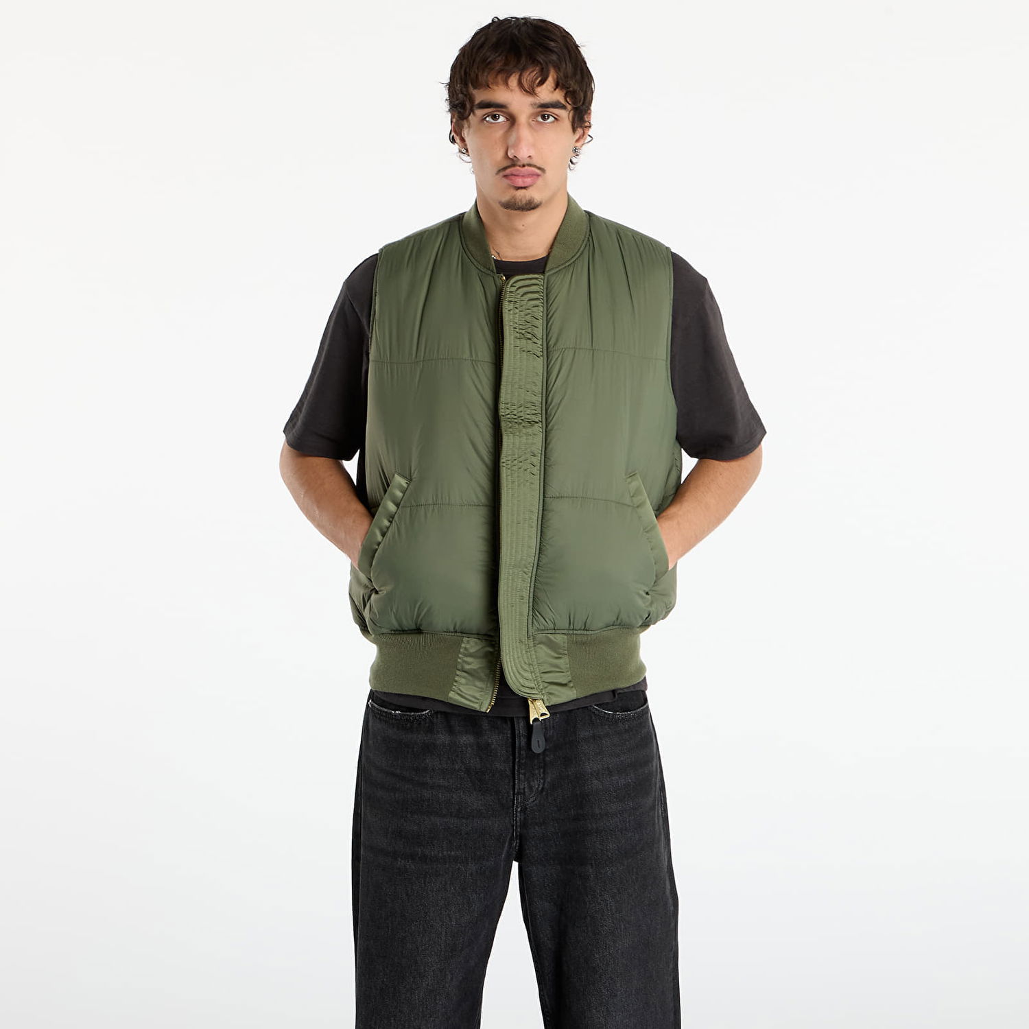 Telovnik Alpha Industries Alpha Industries MA-1 Base Vest Zelena | 758102-01, 1