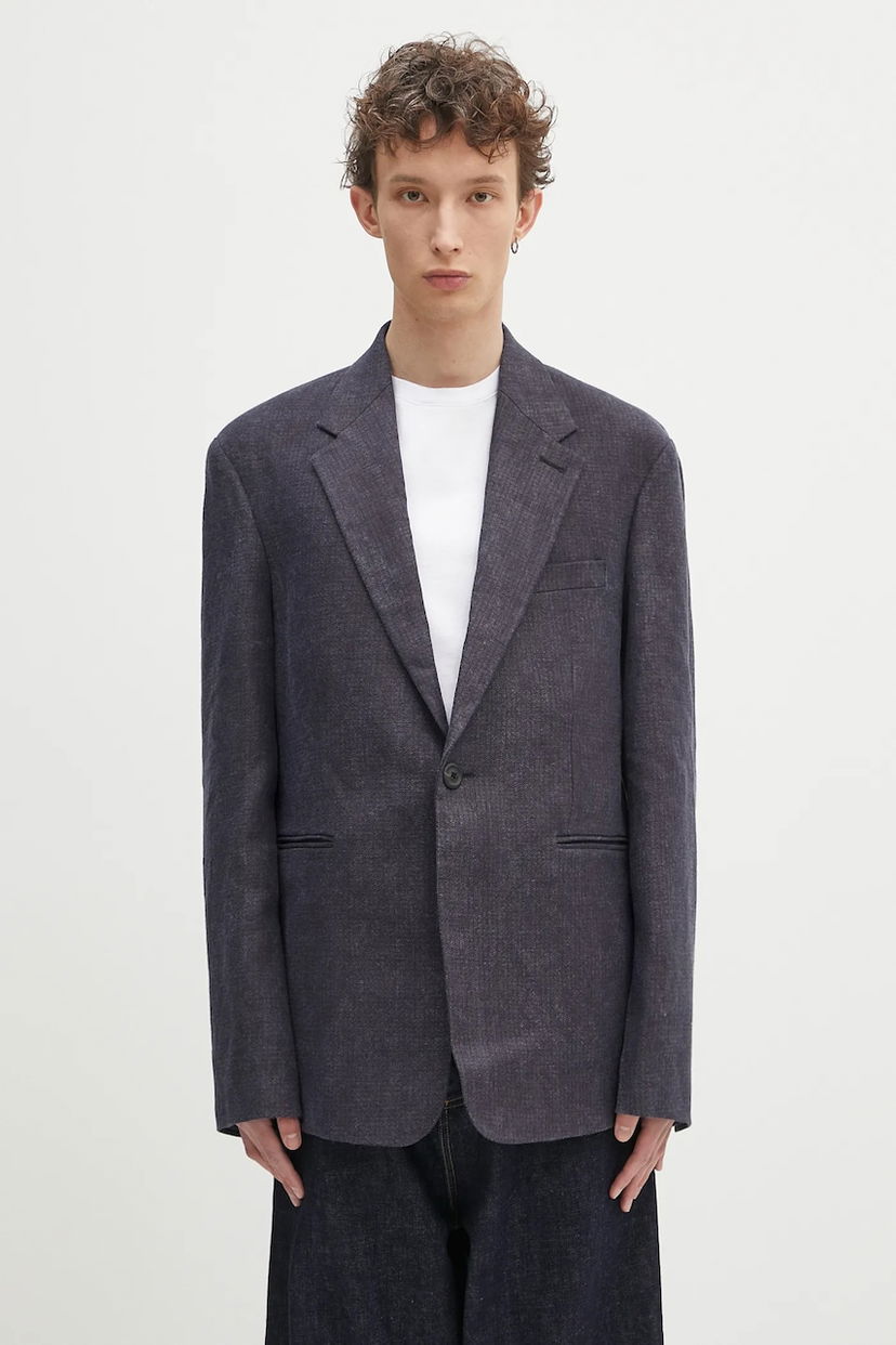Jakna OUR LEGACY Our Legacy Unconstructed Shinjuku Blazer Mornarica | M2250UD
