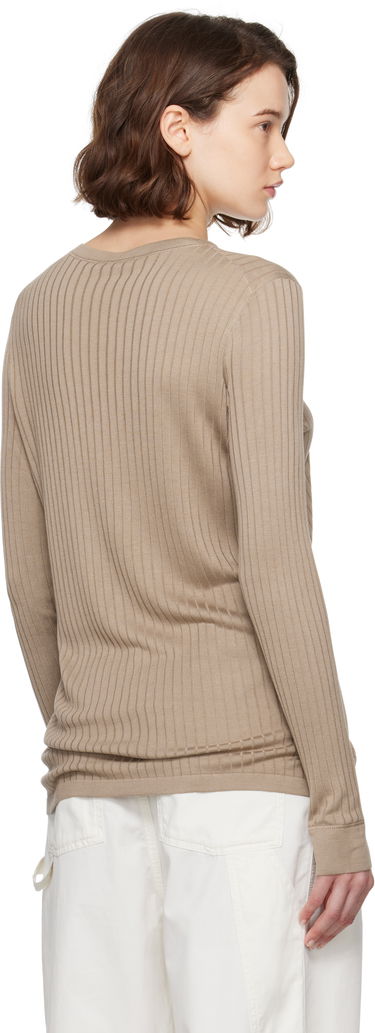 Pleteni pulover The Row The Row Keya Ribbed Knit Sweater Bež | 8970-Y913, 2