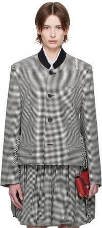 Marni Gingham Cropped Jacket
