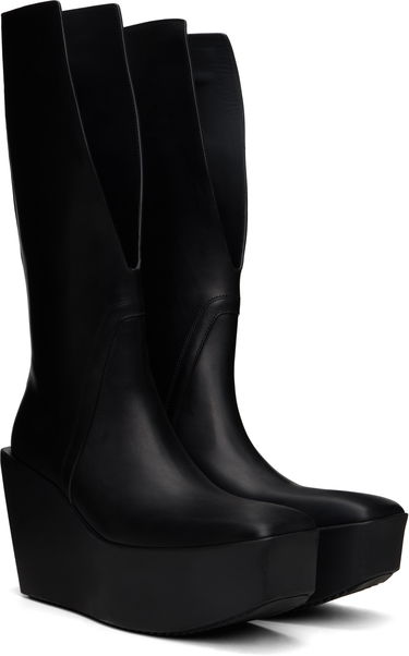 Oblačila Rick Owens Rick Owens Hollywood Sliver Platform Winged Kowboys Tall Boots Črna | RU01E5854 LOO, 3