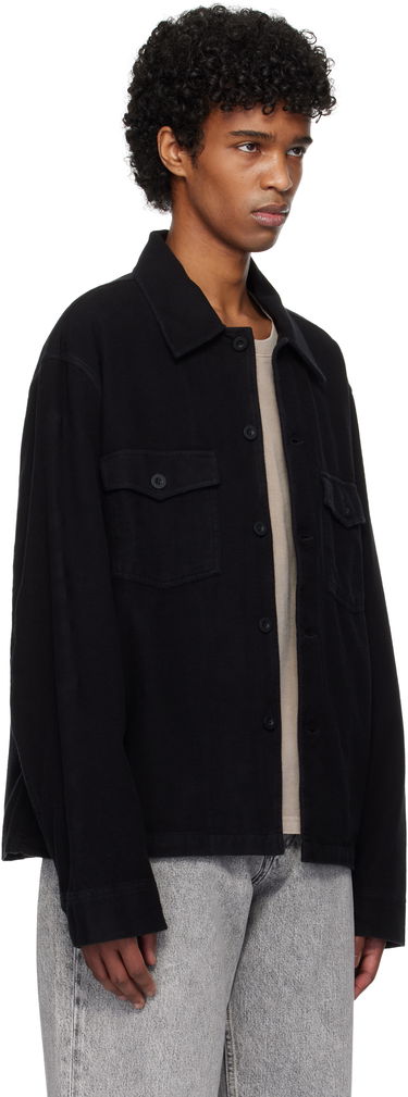 Jakna OUR LEGACY Evening Overshirt Black Brushed Cotton Črna | M4201EBBC, 1