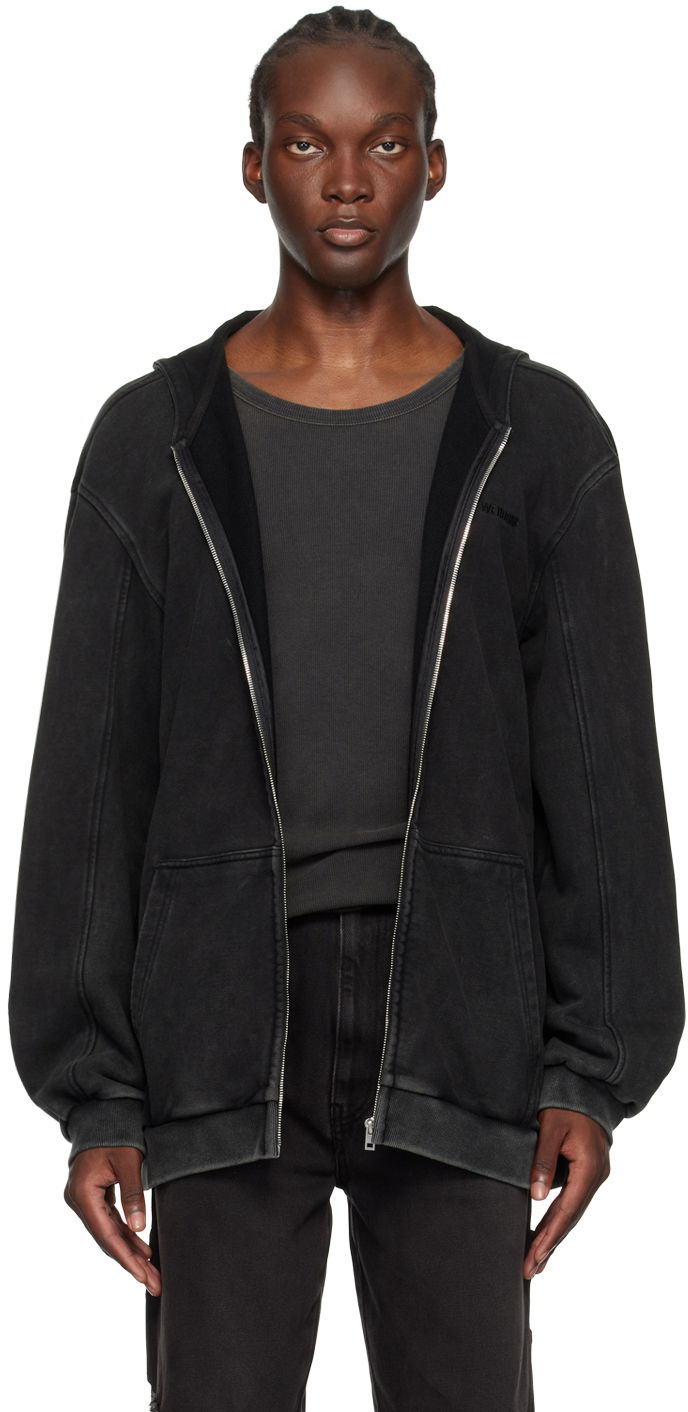 Pulover We11done Studded Hoodie Črna | WD-TJ2-24-857-U-BK