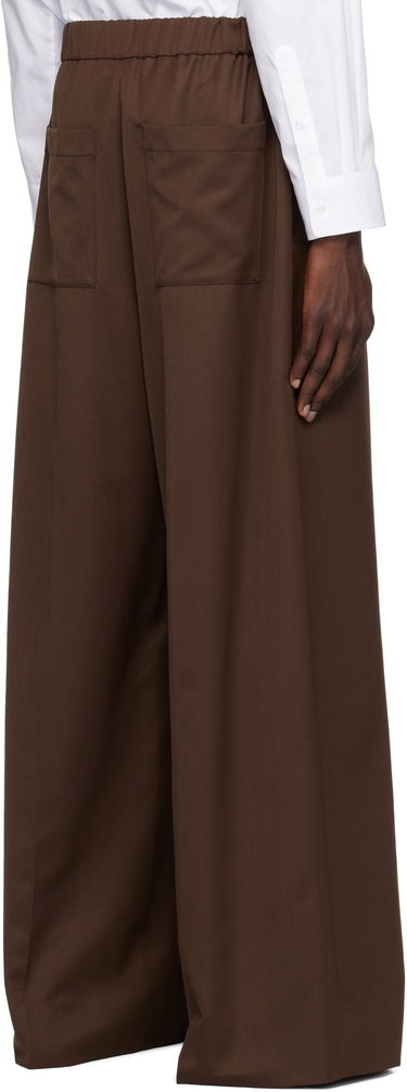 Hlače Simone Rocha Simone Rocha Wide Leg Drawstring Trousers Rjava | 4143D 1217, 2