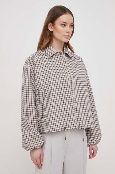 Vetrovka Barbour Barbour Check Oversize Jacket Bež | LSP0159, 1