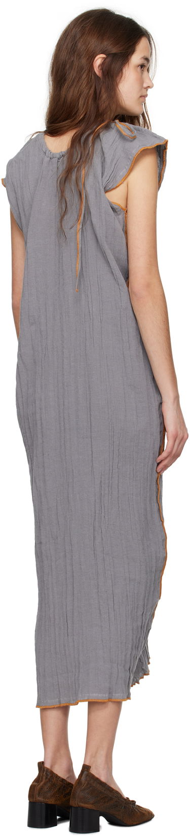 Obleke Baserange Baserange Max Draped Maxi Dress Siva | DRMX-LC-SP25, 2
