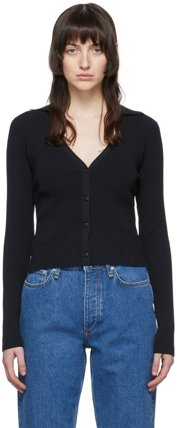 Pleteni pulover rag & bone Rag & Bone Knit Cardigan Črna | WAS22P044LD44, 0