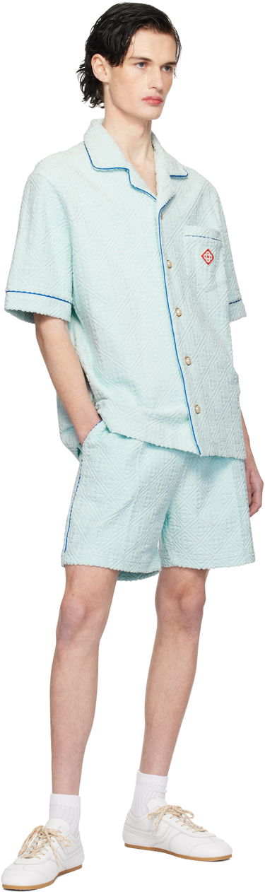 Kratke hlače Casablanca Monogram Towelling Shorts Modra | MPS25-JTR-113-01, 3