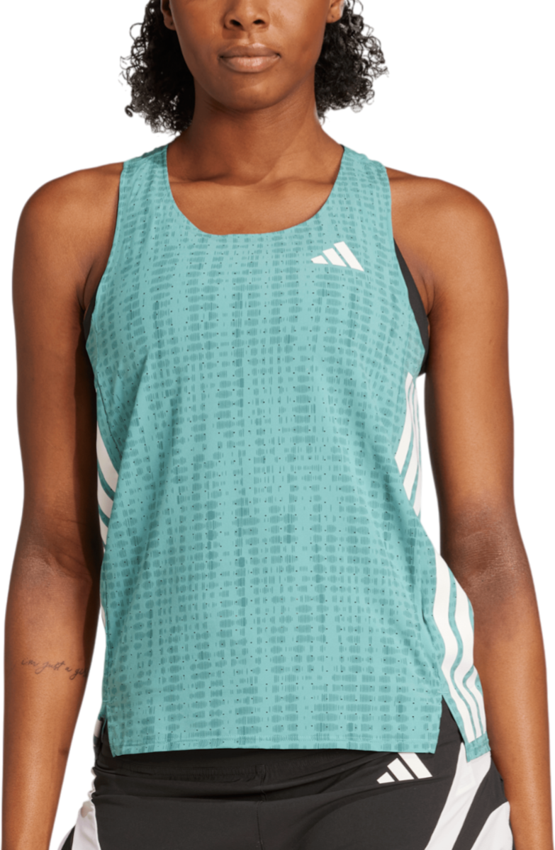 Majica brez rokavov adidas Originals Adizero Tank Top Turkizna | jp3776