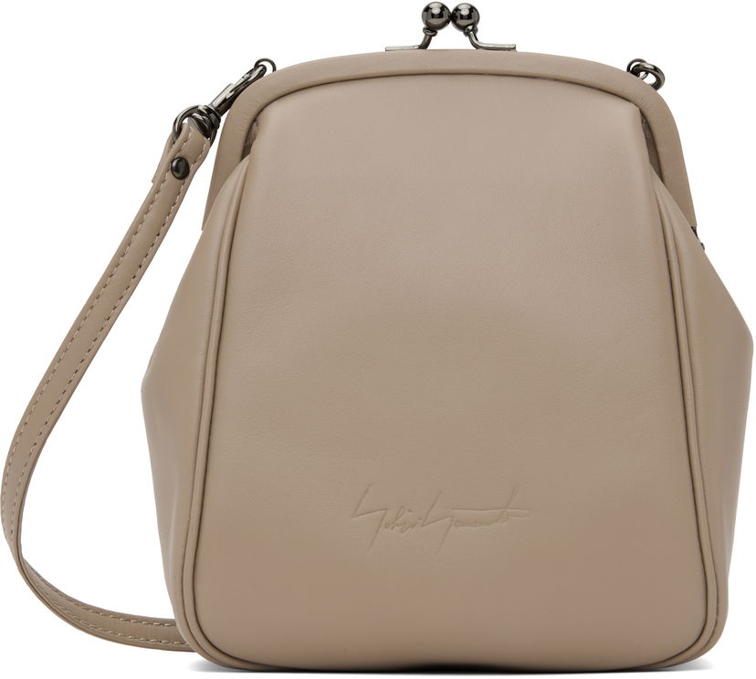 Torbica Yohji Yamamoto Yohji Yamamoto Clasp Shoulder Bag Bež | DT-A92-706