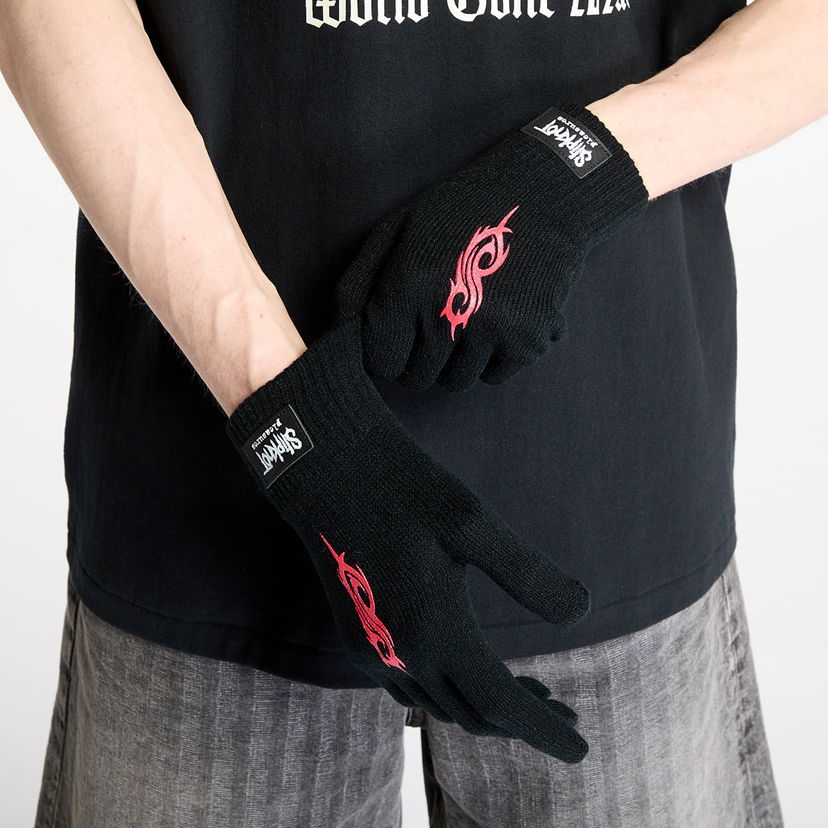 Rokavice Pleasures Pleasures Cult Knit Gloves Črna | P25SK022 BLACK
