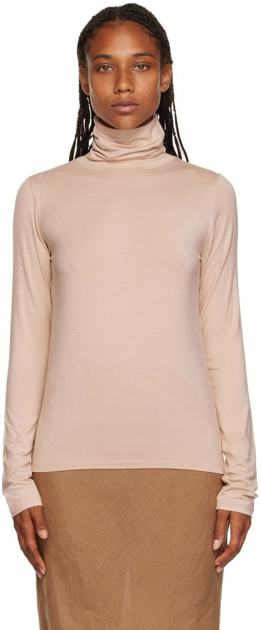 Pleteni pulover Baserange Bamboo Turtleneck Bež | TOTN, 0