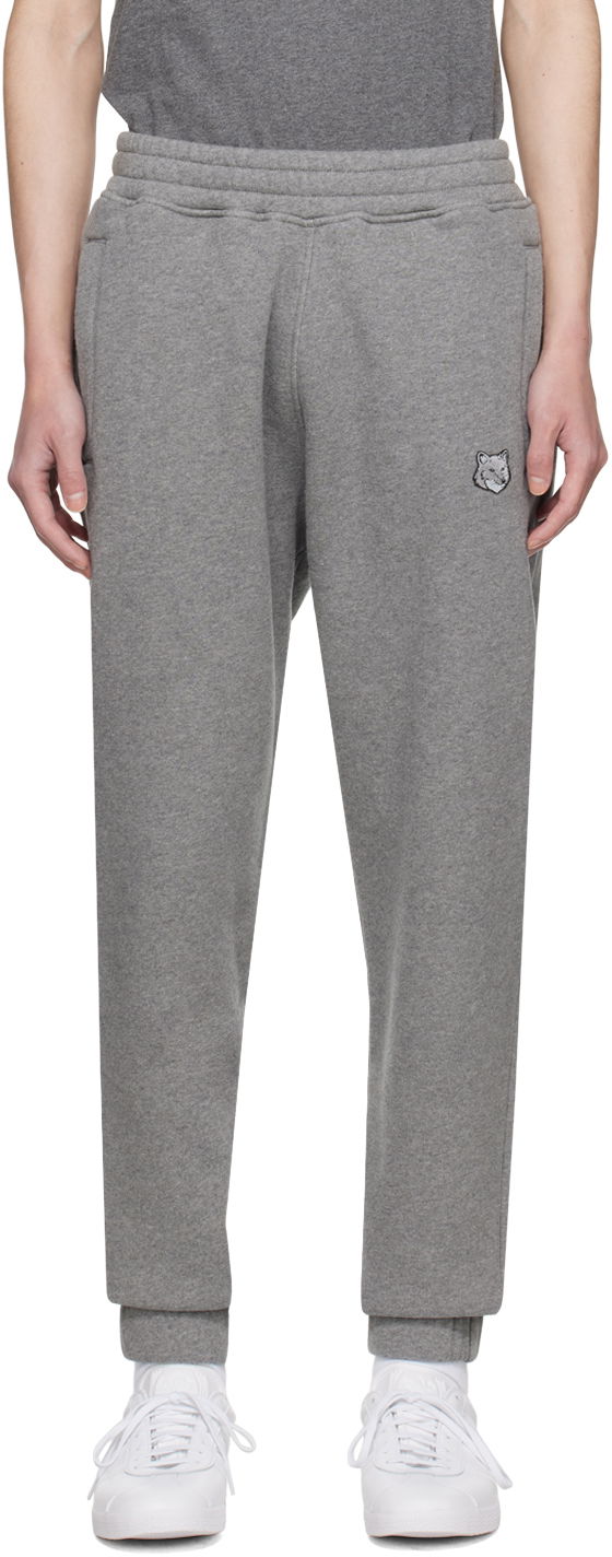 Trenirka MAISON KITSUNÉ Bold Fox Head Sweatpants Siva | MM01125KM0307H131