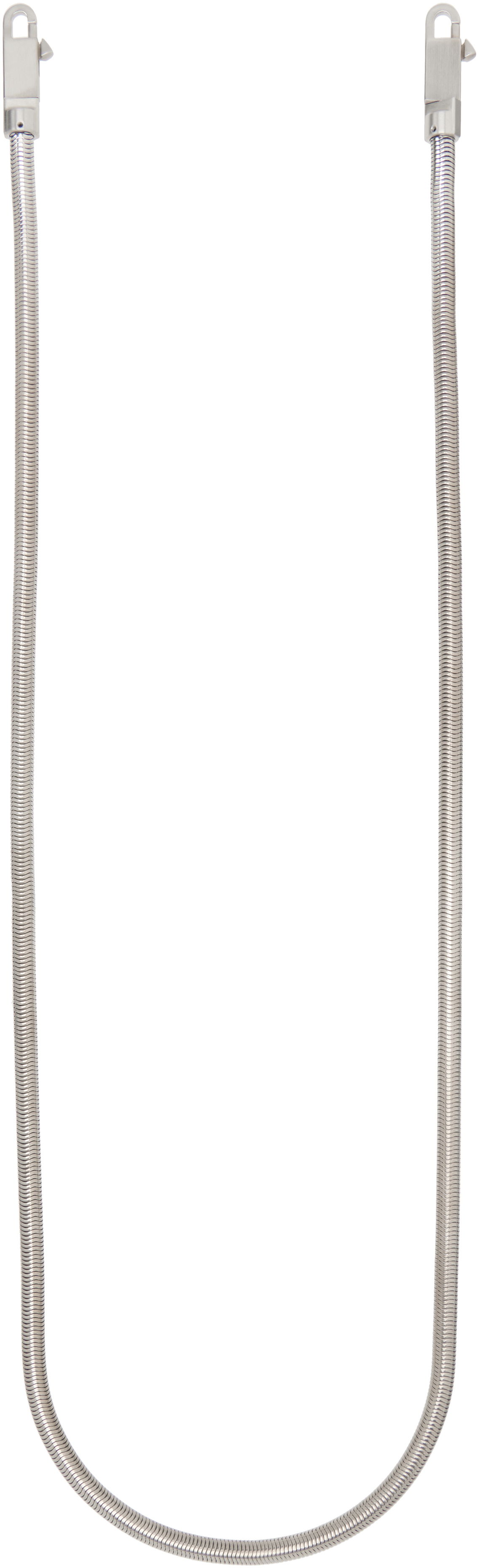 Ogrlica Rick Owens Rick Owens Snake Chain Crossbody Strap Kovinski | RA01E0699 MET, 1