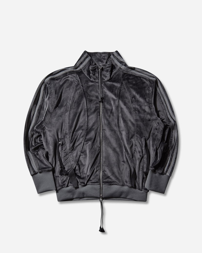 Trenirka adidas Originals Striped Velvet Full-Zip Track Top Siva | KC0317