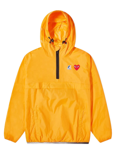 Vetrovka Comme des Garçons K-Way x Half Zip Packable Jacket Oranžna | P1J502-1