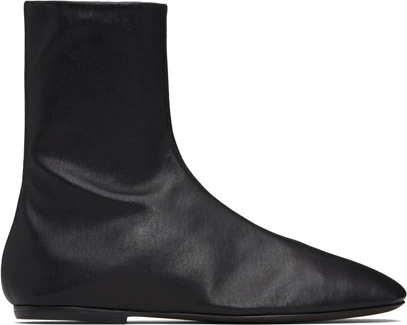 Superge in čevlji Dries Van Noten Dries Van Noten Leather Ankle Boots Črna | 252-011702-140