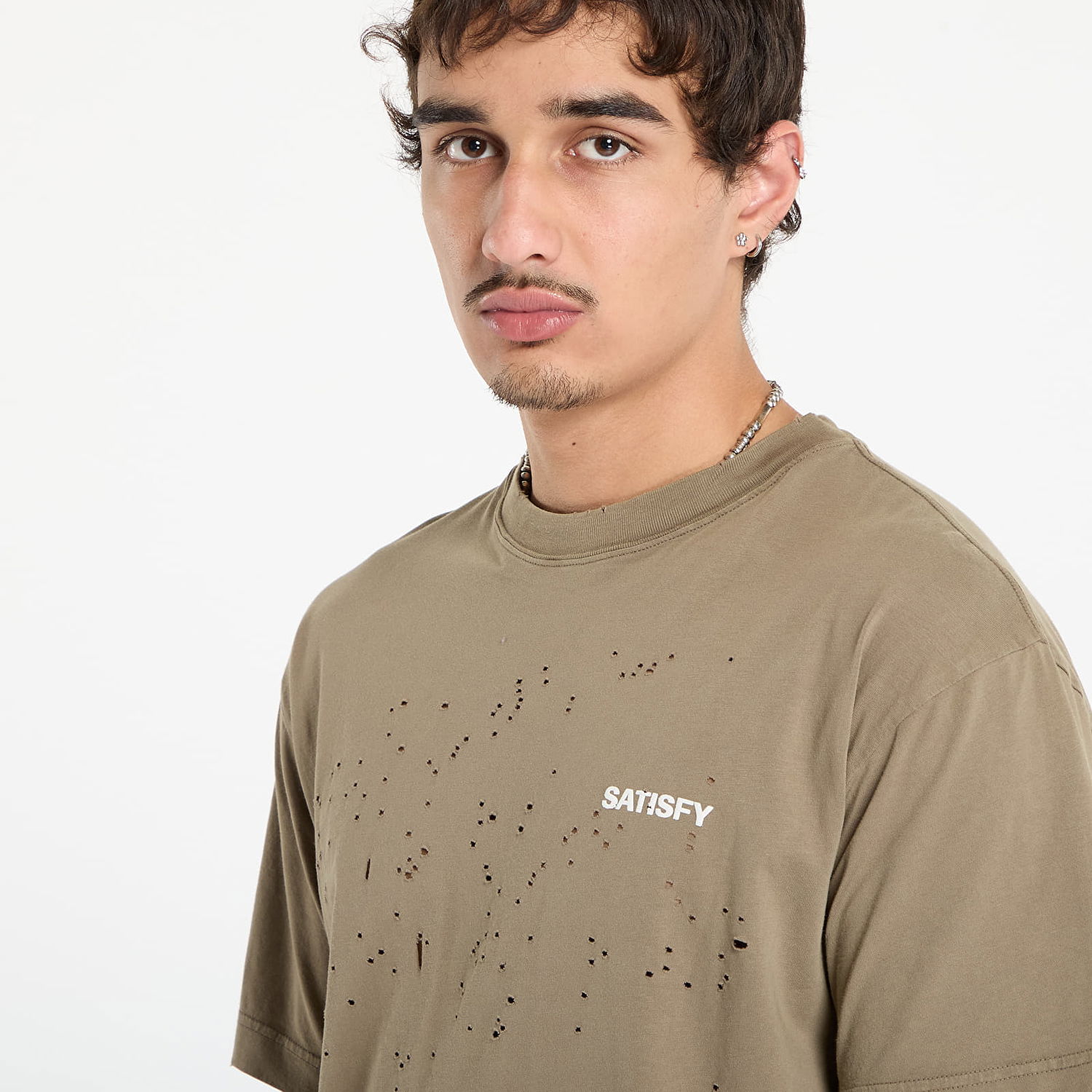 Majica Satisfy Satisfy MothTech T-Shirt Aged Falcon Rjava | 11006-AFA-SAB2, 1