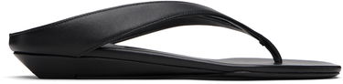 Obleke Loulou de Saison Loulou de Saison Coda Nappa Leather Wedge Sandals Črna | CODA, 0