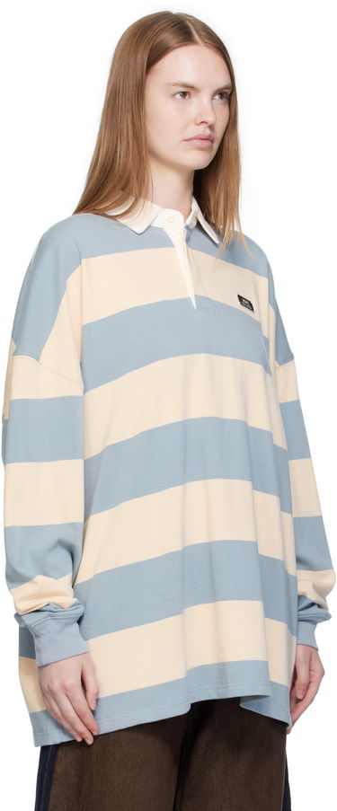 Polo majica Ksubi Ksubi Rugged Ruby Striped Long Sleeve Polo Modra | WFA25TE023, 1