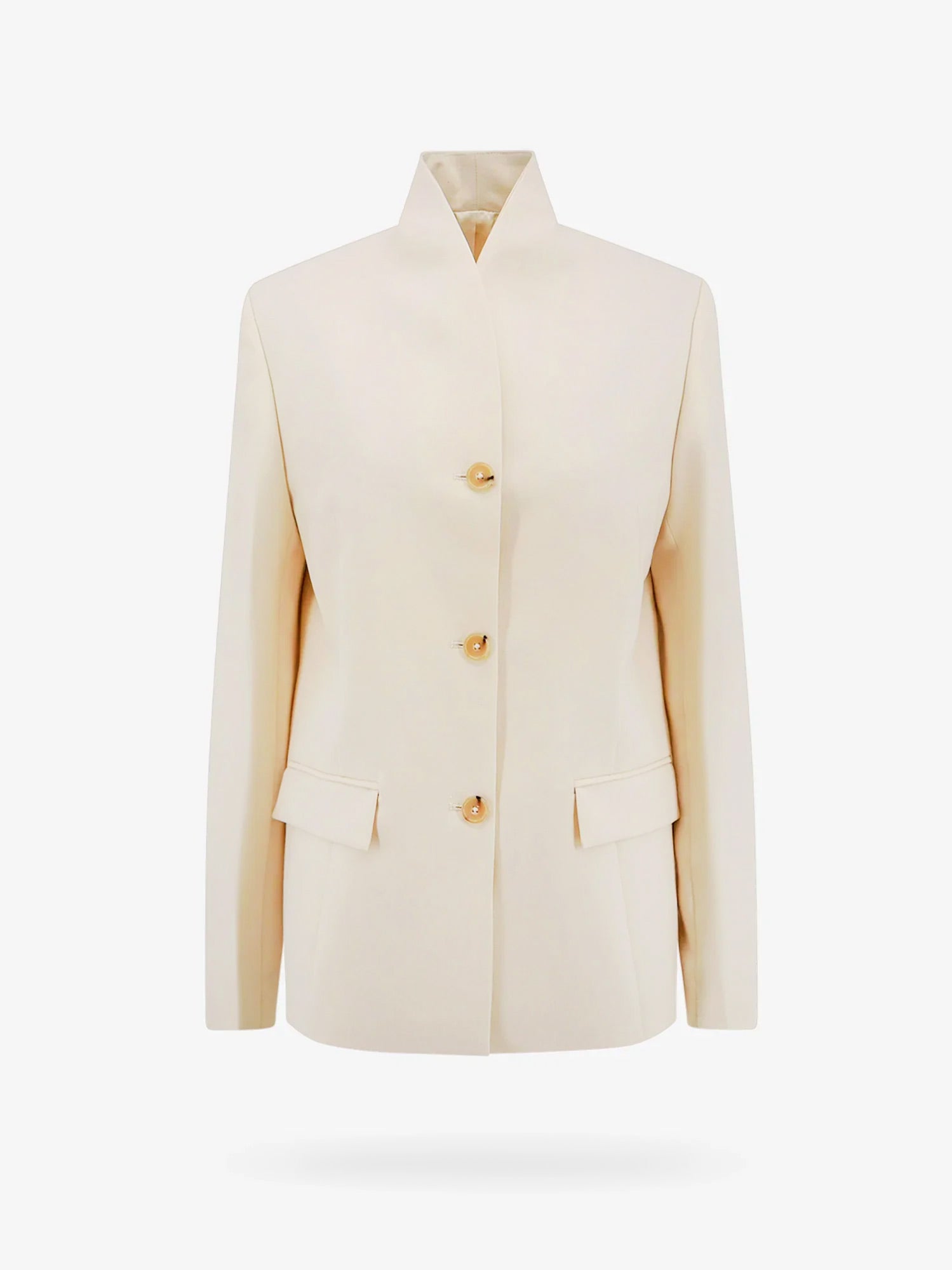 Jakna TOTEME Single-Breasted Band Collar Blazer Bež | 241WRZ1063FB0065007, 0