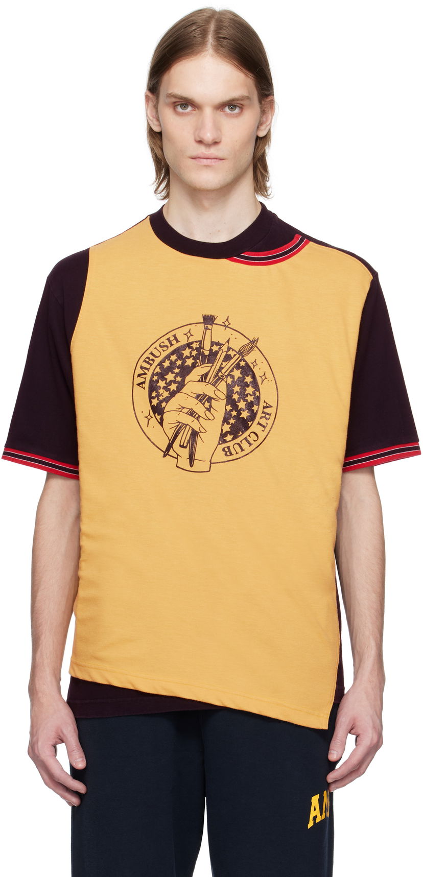 Majica Ambush AMBUSH Front Layered T-Shirt Rumena | 12115324
