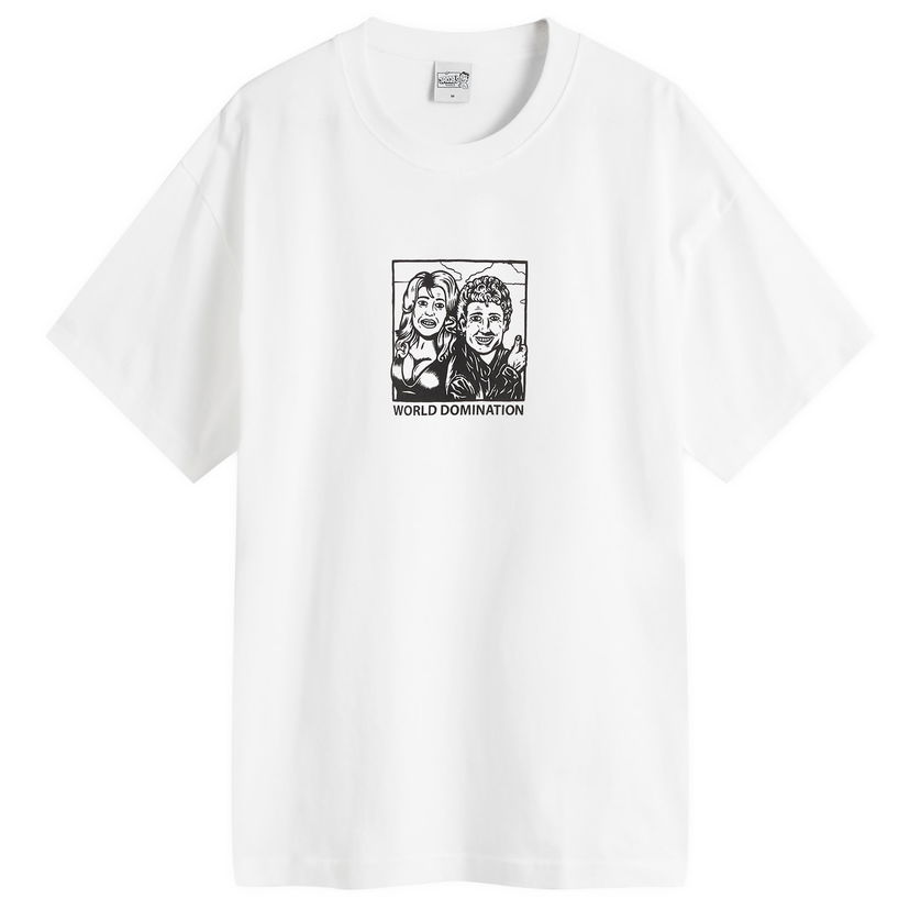 Majica Polar Skate Co. Polar Skate Co. World Domination T-Shirt, Large Bela | PSC-SP25-27