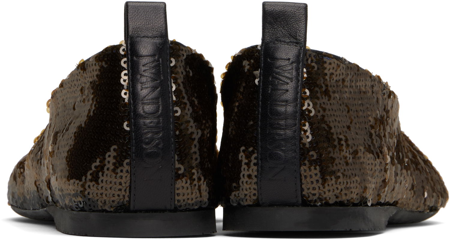 Oblačila JW Anderson JW Anderson All-Over Sequin Ballerina Flats Rjava | BL0034-FA0424, 1
