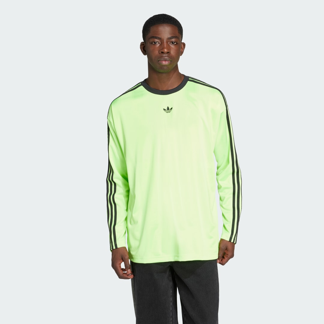 Majica adidas Performance Adicolor Jacquard Long Sleeve Tee Zelena | JW5964, 0