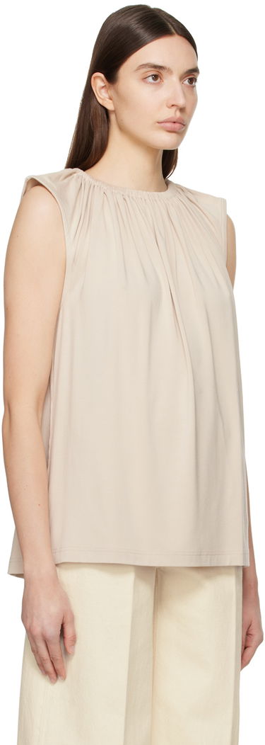 Majica brez rokavov TOTEME TOTEME Women's Crewneck Tank Top Bež | 242-WRT1716-FB0163, 1