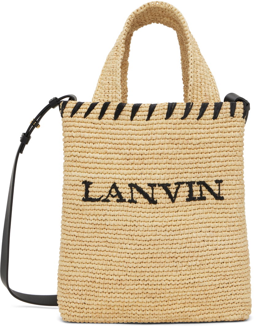 Tote bag LANVIN Lanvin Nano Raffia Tote Bag Bež | LW-BGST01-RAF1-P25