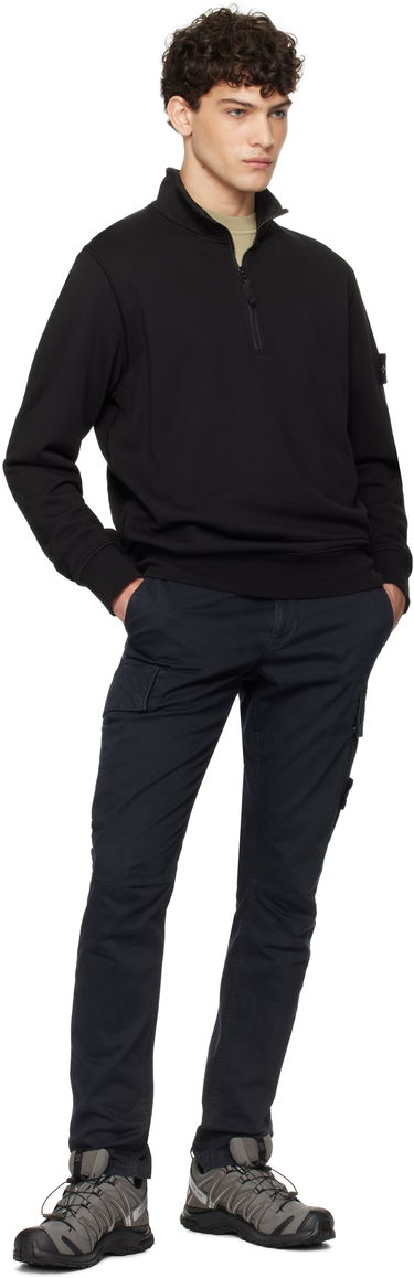 Pulover Stone Island Fleece Sweatshirt Črna | K1S156100619S0051, 4