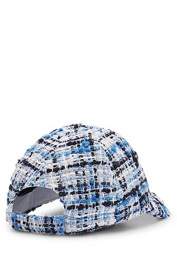 Kapa BOSS Tweed Cap with Double B Monogram Modra | 50535874, 1