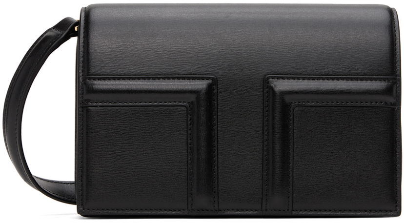 Torba za čez ramo TOTEME TOTEME Mini T-Flap Shoulder Bag Črna | 244-WAL0049-LE0025