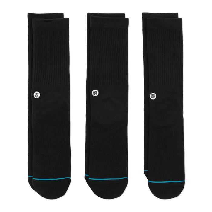 Nogavice Stance Icon 3 Pack Socks Črna | M556D18ICP-BLK, 0