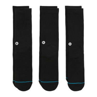 Nogavice Stance Icon 3 Pack Socks Črna | M556D18ICP-BLK, 0
