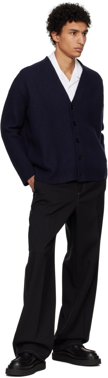 Pleteni pulover Jil Sander Button Cardigan Črna | J22HP0005_J14506, 3