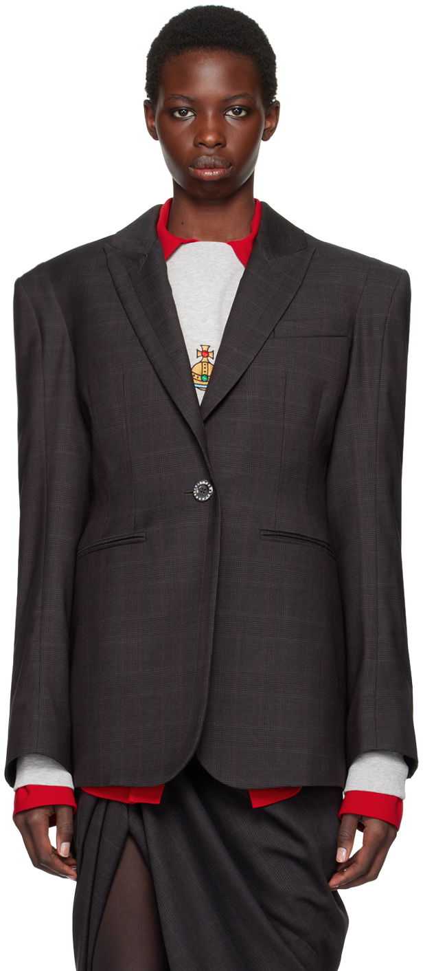 Oblačila Vivienne Westwood Brown Alien Blazer Črna | 14010073-W00YX-