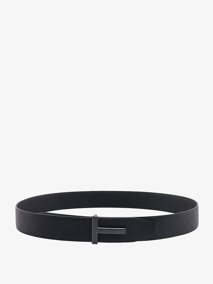 Pasovi Tom Ford Black Leather Belt Črna | TB178LCL236L1N001